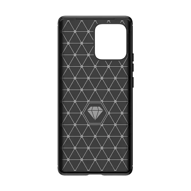 Carbon Case silicone case for Motorola Edge 40 Pro - black 8