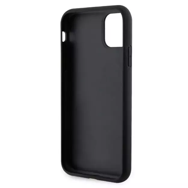 Guess GUHCN61HG4SGK case for iPhone 11 / Xr - black Glitter Script Big 4G 6