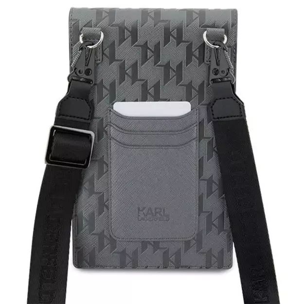 Karl Lagerfeld Bag KLWBSAKHPKG case - silver Saffiano Monogram Ikonik 8