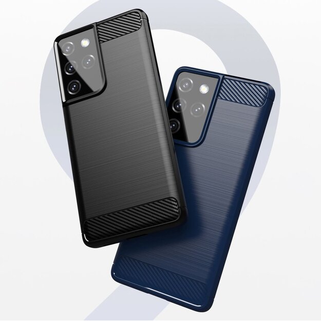 Carbon Case Flexible Cover TPU Case for Samsung Galaxy S21 Ultra 5G black 15