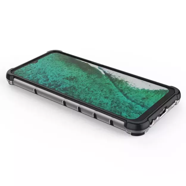 Honeycomb Case armor cover with TPU Bumper for Samsung Galaxy A32 5G transparent 26