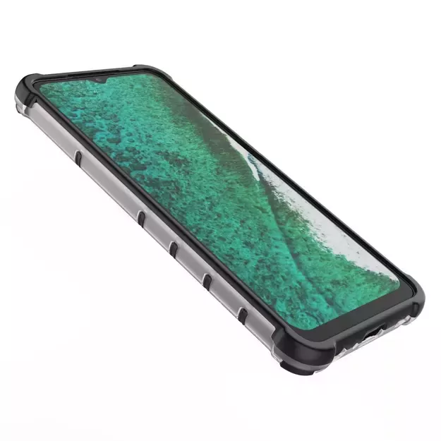 Honeycomb Case armor cover with TPU Bumper for Samsung Galaxy A32 5G transparent 25