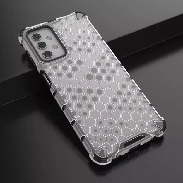Honeycomb Case armor cover with TPU Bumper for Samsung Galaxy A32 5G transparent 16