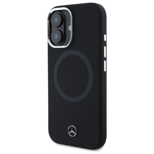 Mercedes MEHMP16S23SUTTK iPhone 16 6.1&quot  black/black hardcase Silicone Tonal Logo MagSafe 1