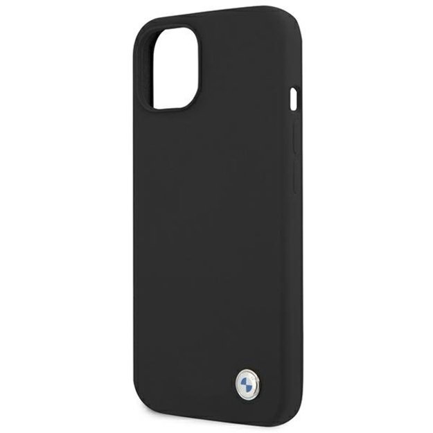 Etui BMW BMHCP13MSILBK iPhone 13 6,1  czarny/black hardcase Silicone Signature 5