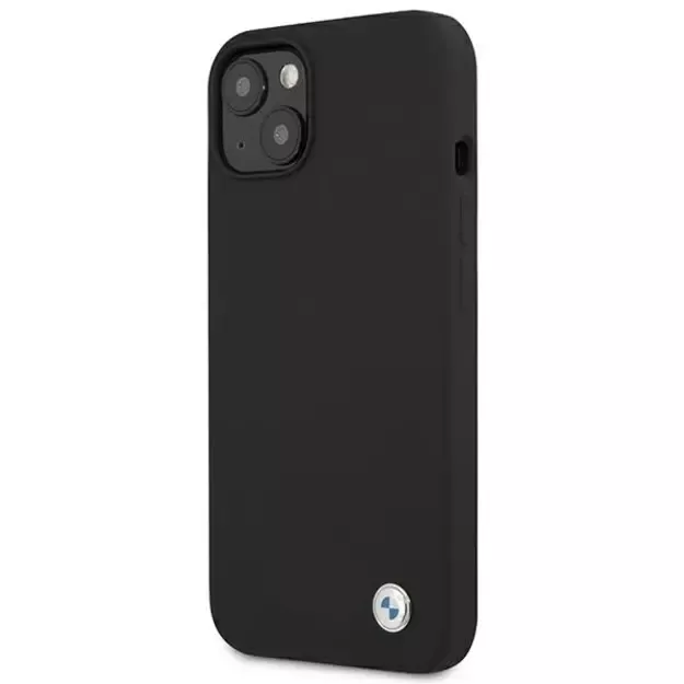 Etui BMW BMHCP13MSILBK iPhone 13 6,1  czarny/black hardcase Silicone Signature 8