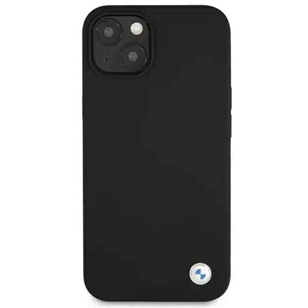Etui BMW BMHCP13MSILBK iPhone 13 6,1  czarny/black hardcase Silicone Signature 9