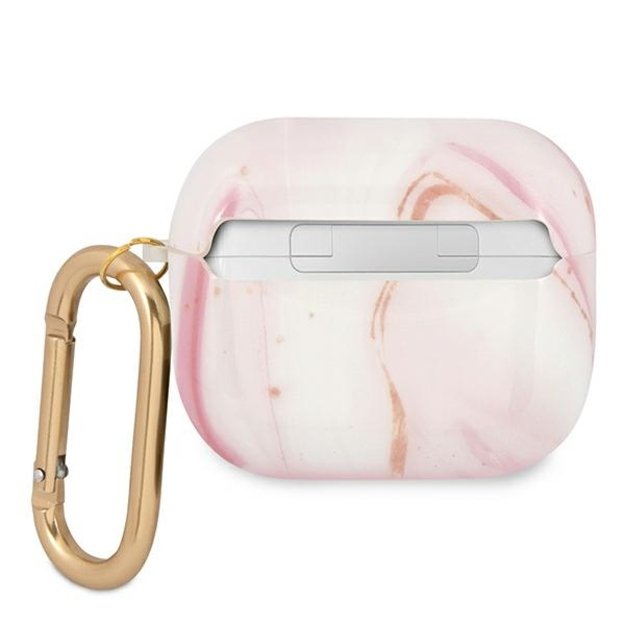 Guess GUA3UNMP AirPods 3 cover pink/pink Marble Collection 1