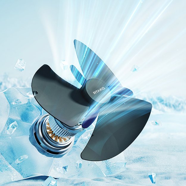 Rtako WD0Y6S Dual Impeller Mini Fan 3600mAh - Black 3