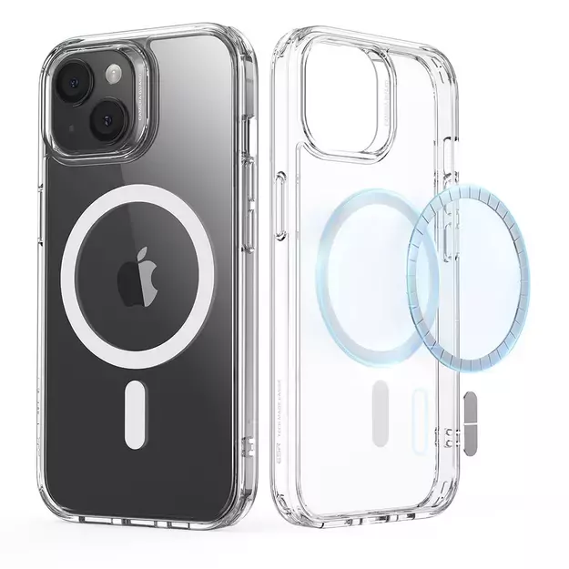 ESR Classic Hybrid Halolock Case with MagSafe for iPhone 15 - Clear 1