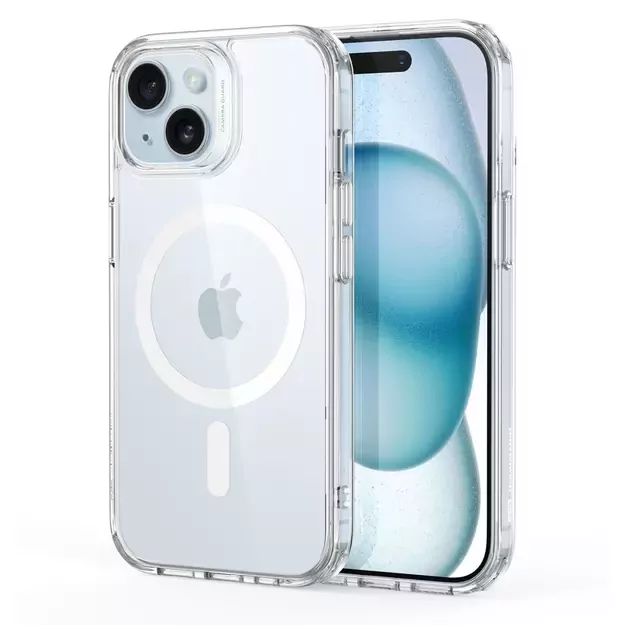 ESR Classic Hybrid Halolock Case with MagSafe for iPhone 15 - Clear