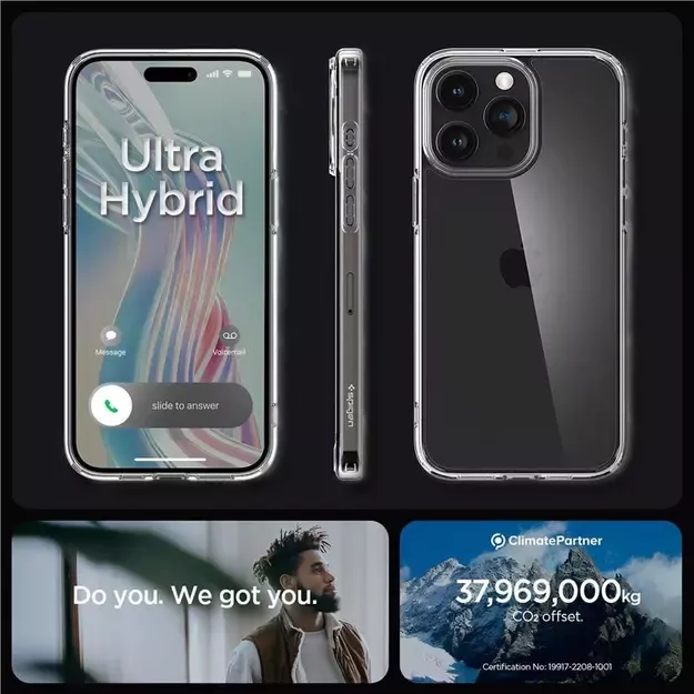 Spigen Crystal Hybrid iPhone 15 Pro Case - Clear 5
