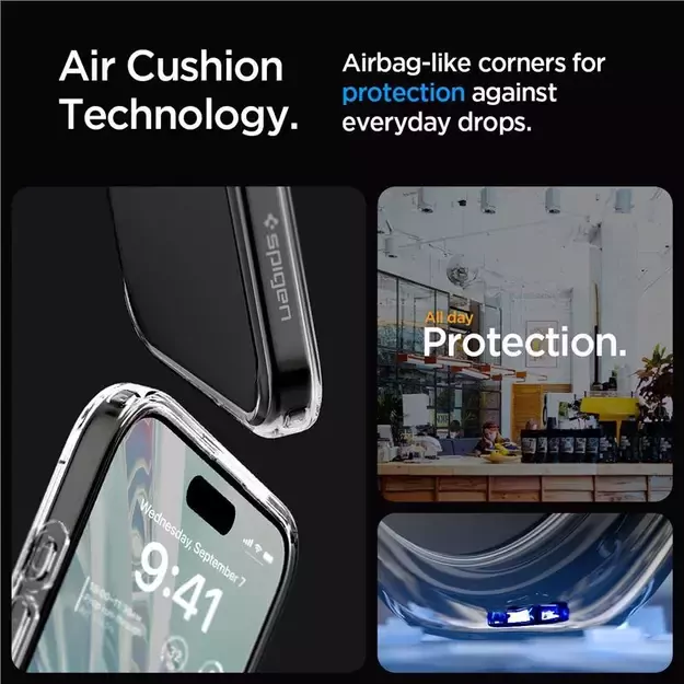 Spigen Crystal Hybrid iPhone 15 Pro Case - Clear 2