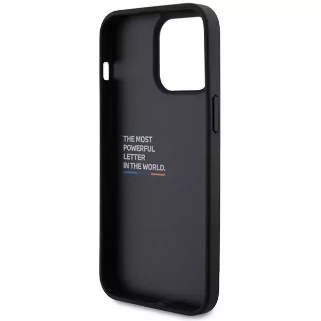 BMW Leather Carbon case for iPhone 15 Pro Max - black 6