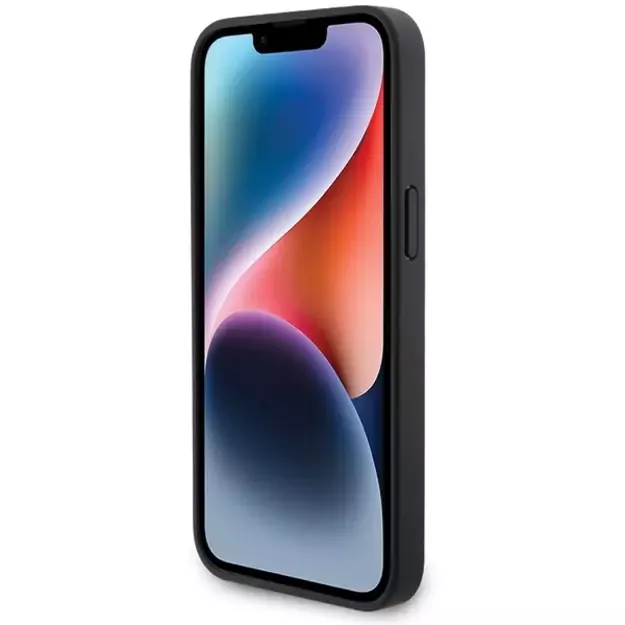 BMW Leather Carbon case for iPhone 15 Pro Max - black 4