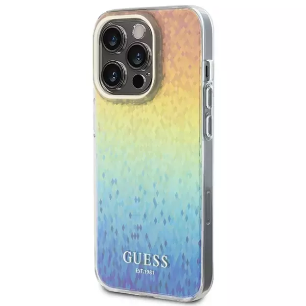 Guess IML Faceted Mirror Disco Iridescent case for iPhone 15 Pro - multicolored 1