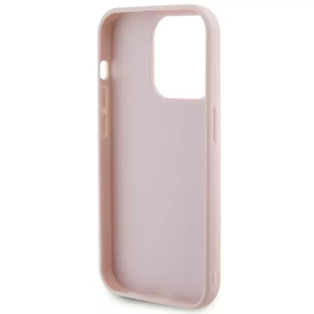 Guess Quilted Metal Logo case for iPhone 15 Pro Max - pink 6