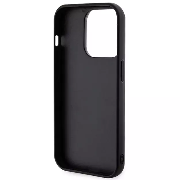 Karl Lagerfeld 3D Rubber Glitter Logo iPhone 15 Pro Case - Black 13