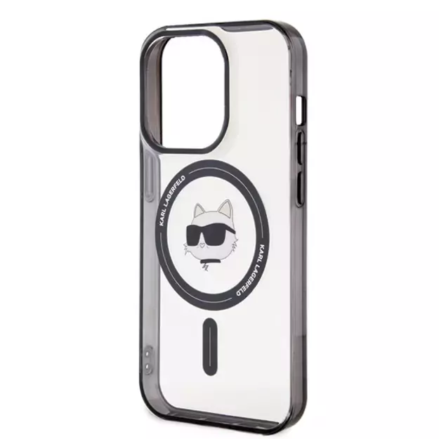 Karl Lagerfeld IML Choupette s Head MagSafe case for iPhone 15 Pro - transparent 11