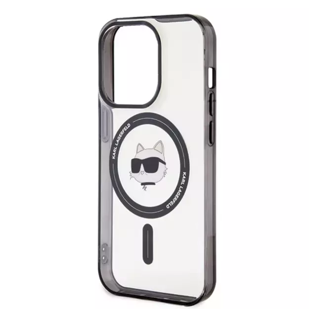 Karl Lagerfeld IML Choupette s Head MagSafe case for iPhone 15 Pro - transparent 5