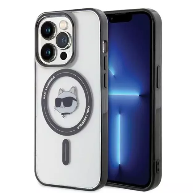 Karl Lagerfeld IML Choupette s Head MagSafe case for iPhone 15 Pro - transparent 1