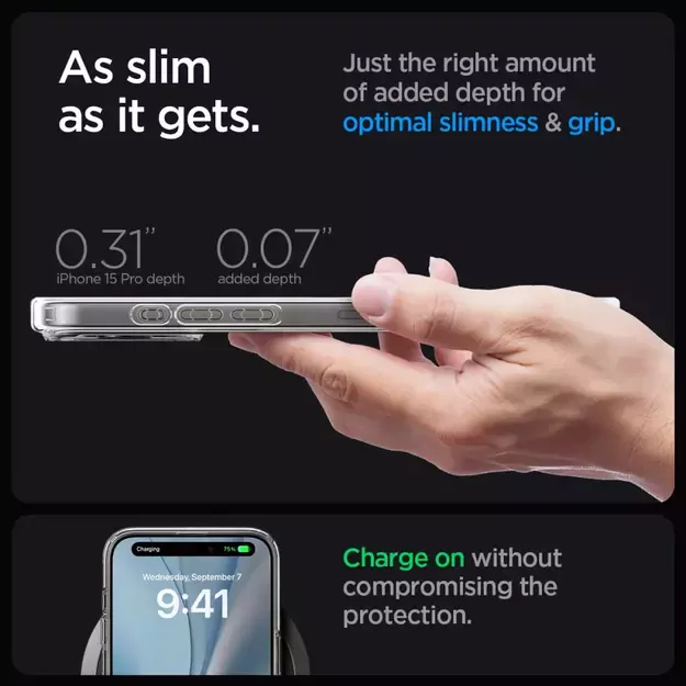 Spigen Ultra Hybrid Mag Case with MagSafe for iPhone 15 Pro - White 15