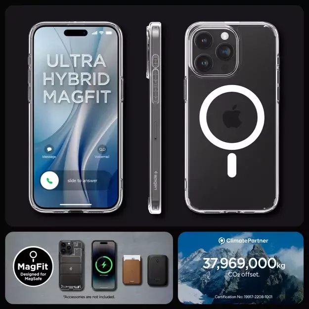 Spigen Ultra Hybrid Mag Case with MagSafe for iPhone 15 Pro - White 17