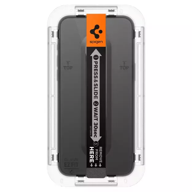 Spigen Glas.tR EZ Fit FC Tempered Glass for iPhone 15 Pro - Black 2 pcs. 8