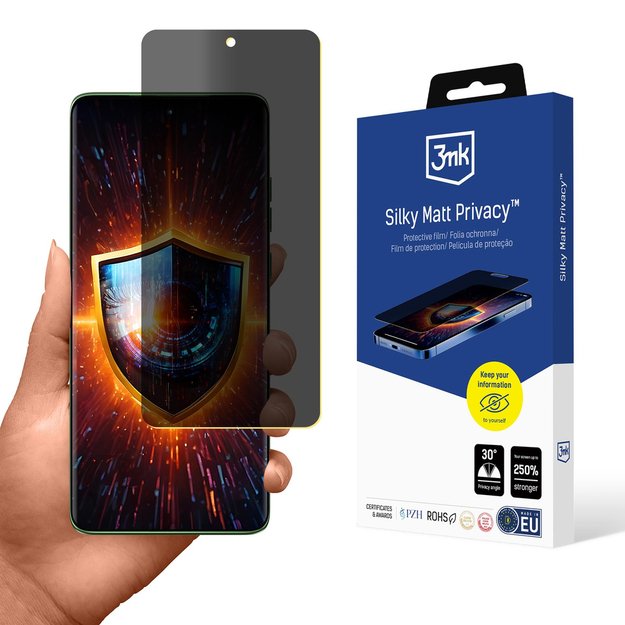 Privacy Screen Protector 3mk Silky Matt Privacy for Motorola Edge 60