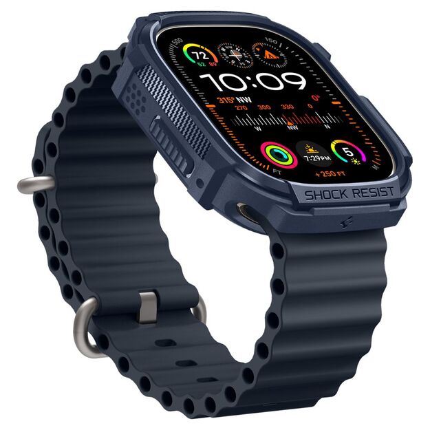 Spigen Rugged Armor Case for Apple Watch Ultra 1 / 2 (49mm) - Navy Blue 9