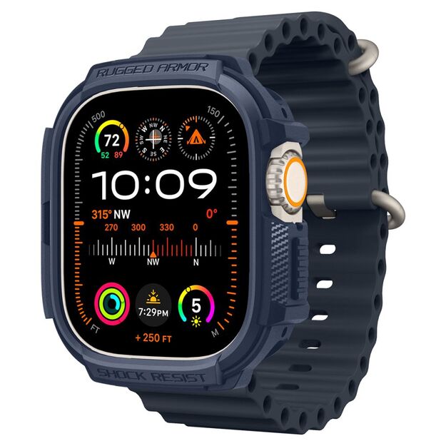 Spigen Rugged Armor Case for Apple Watch Ultra 1 / 2 (49mm) - Navy Blue 2