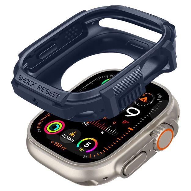 Spigen Rugged Armor Case for Apple Watch Ultra 1 / 2 (49mm) - Navy Blue 7
