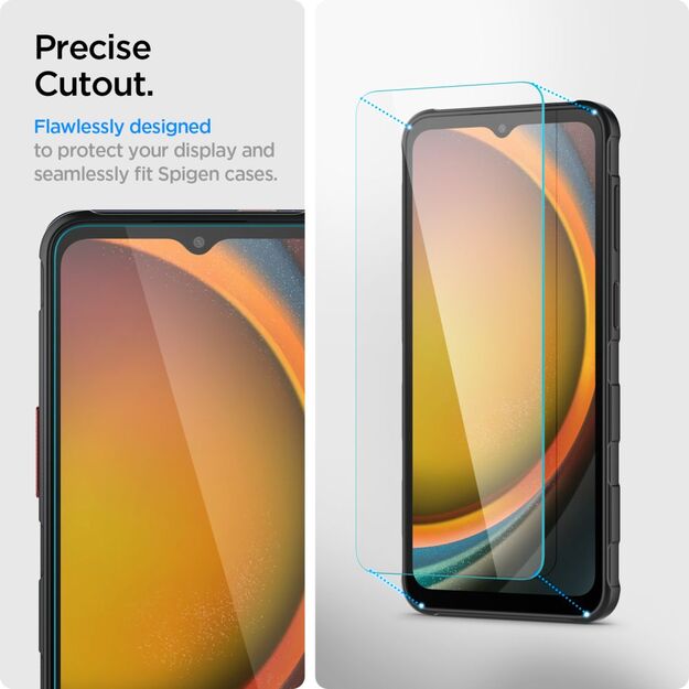 Spigen Glas.tR Slim 2-pack Tempered Glass for Samsung Galaxy Xcover 7 / 7 Pro - Transparent 4