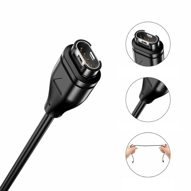 Tech-Protect MC04 UltraBoost USB-C Cable for Garmin Watch 1m - Black 2