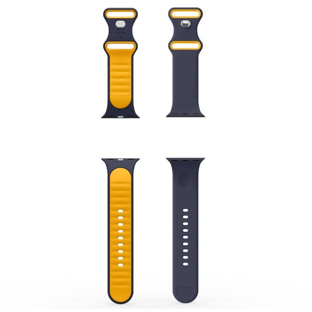 Spigen Nano Pop Strap for Apple Watch 40/41/42 mm - Navy Blue/Orange 5