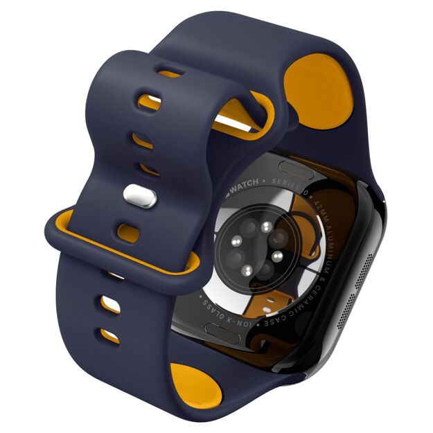 Spigen Nano Pop Strap for Apple Watch 40/41/42 mm - Navy Blue/Orange 6