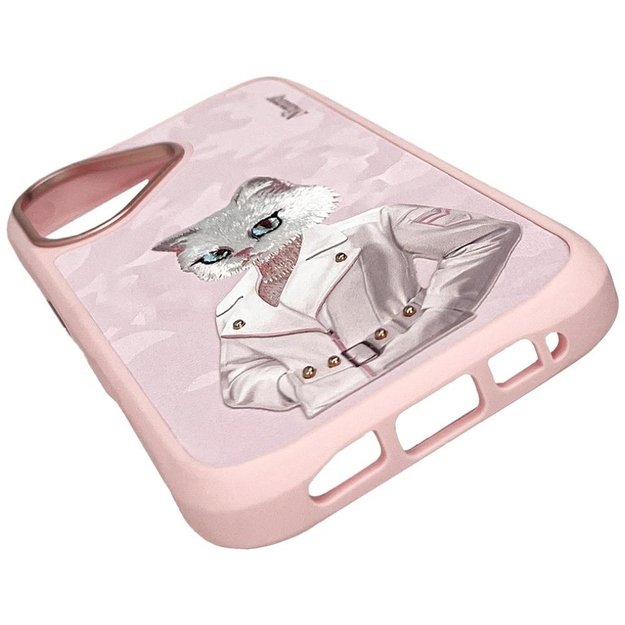 Nimmy Magnetic fashion cute pet MagSafe case for iPhone 16 - pink 7