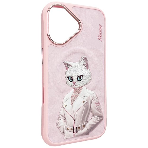 Nimmy Magnetic fashion cute pet MagSafe case for iPhone 16 - pink 3