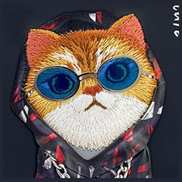 Nimmy Glasses Cool Cat case for iPhone 15 - black 10