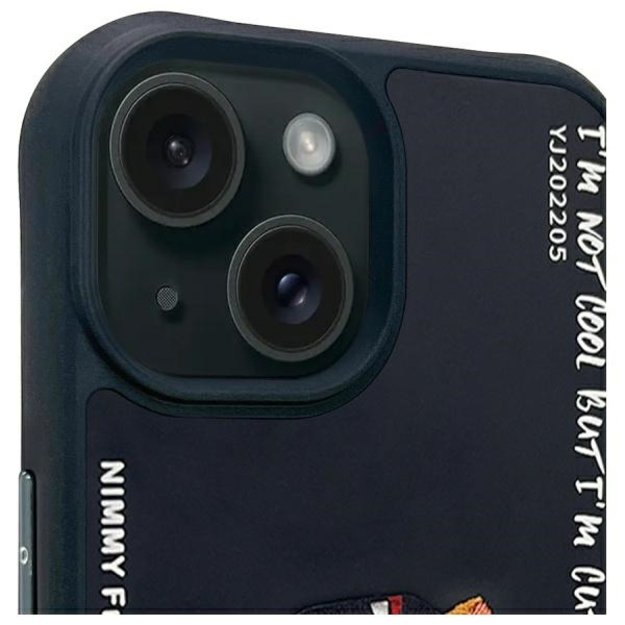 Nimmy Glasses Cool Cat case for iPhone 15 - black 2