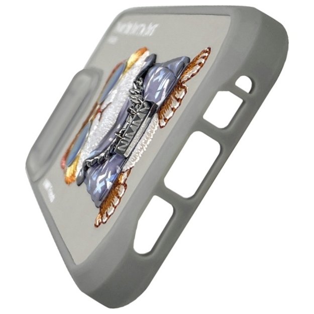 Nimmy Glasses Cool Cat Case for iPhone 15 Pro Max - Gray 5
