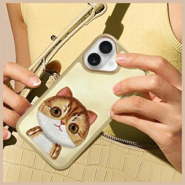 Nimmy Big Eyed Pet 2.0 Cat Case for iPhone 16 - Green 9