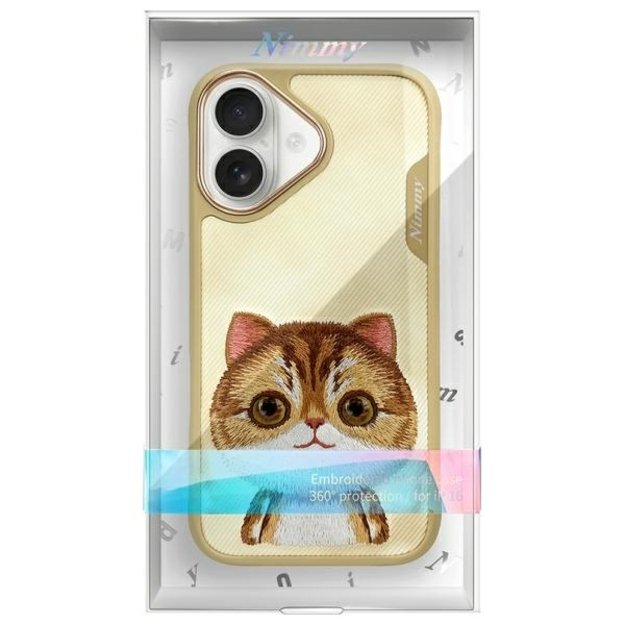 Nimmy Big Eyed Pet 2.0 Cat Case for iPhone 16 - Green 10