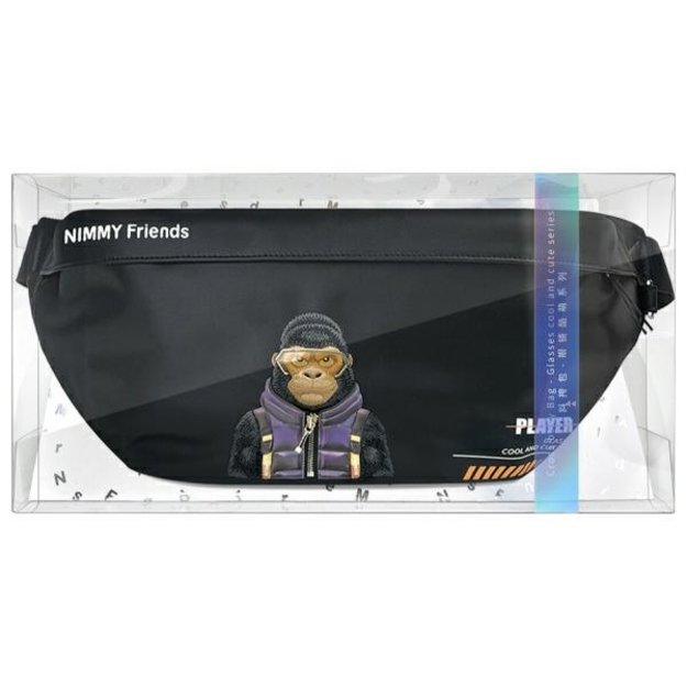 Nimmy Crossbody Cool&amp Cute 2.0 Gorilla Shoulder Bag - Black 4