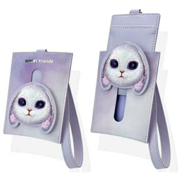 Nimmy Big Eyed Pet 2.0 Rabbit 3-in-1 Phone Bag + Wallet + Tracker Case - Purple 7