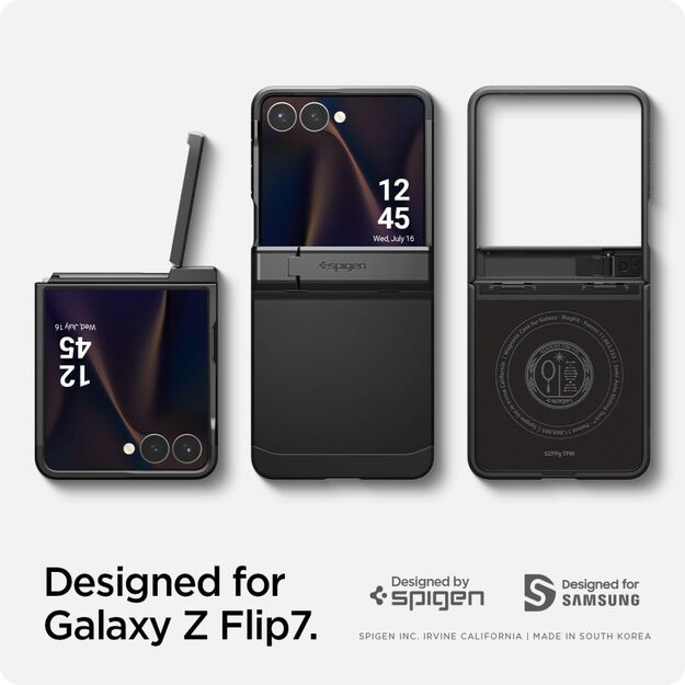 Spigen Tough Armor Pro Mag MagSafe Case for Samsung Galaxy Z Flip 7 - Black 19