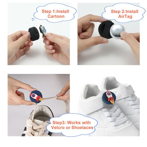 Tech-Protect Smooth 4-pack Case for Apple AirTag 1/2 for Kids - Multicolor 7