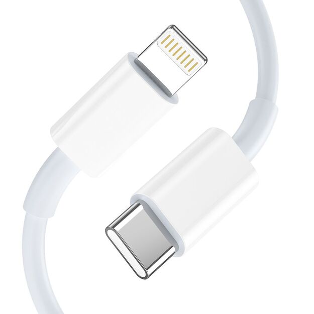 Tech-Protect NCA30 PD 30W QC3.0 USB-A / USB-C Wall Charger + USB-C / Lightning Cable 100cm - White 7