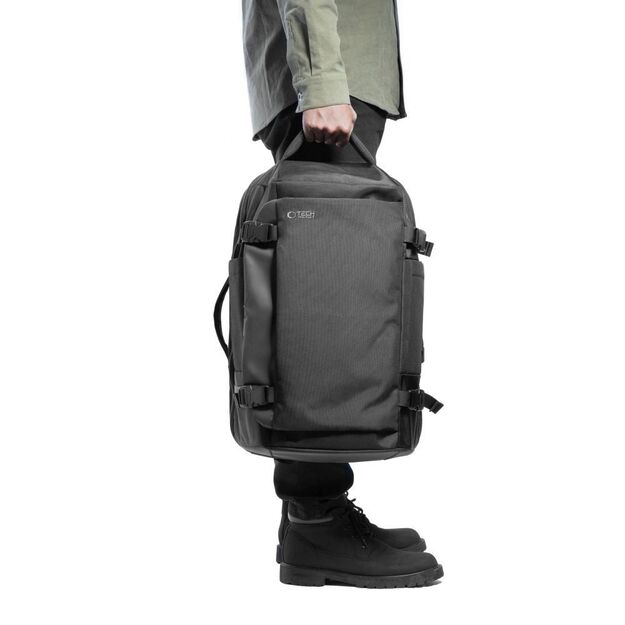 Tech-Protect Defender S40 Backpack for Ryanair &amp  Wizzar, 20L Laptop - Black 10