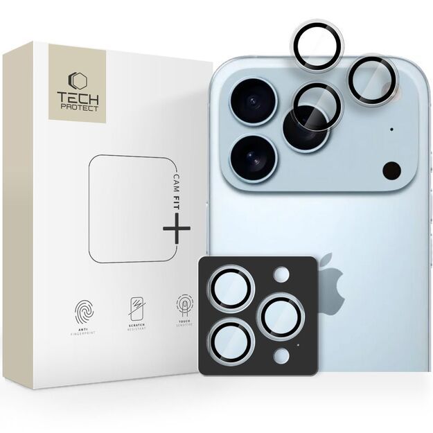 Tech-Protect Camring Fit+ Camera Cover for iPhone 14 Pro / Max / 15 Pro / Max / 16 Pro / Max / 17 Pro / Max - Clear